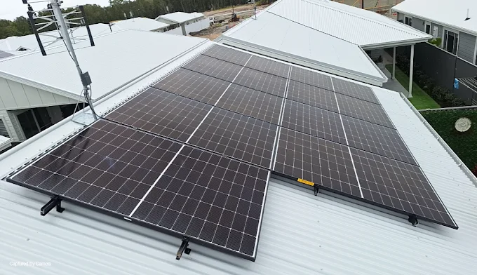 Solar inverter and battery system install by AES Solar & Electrical